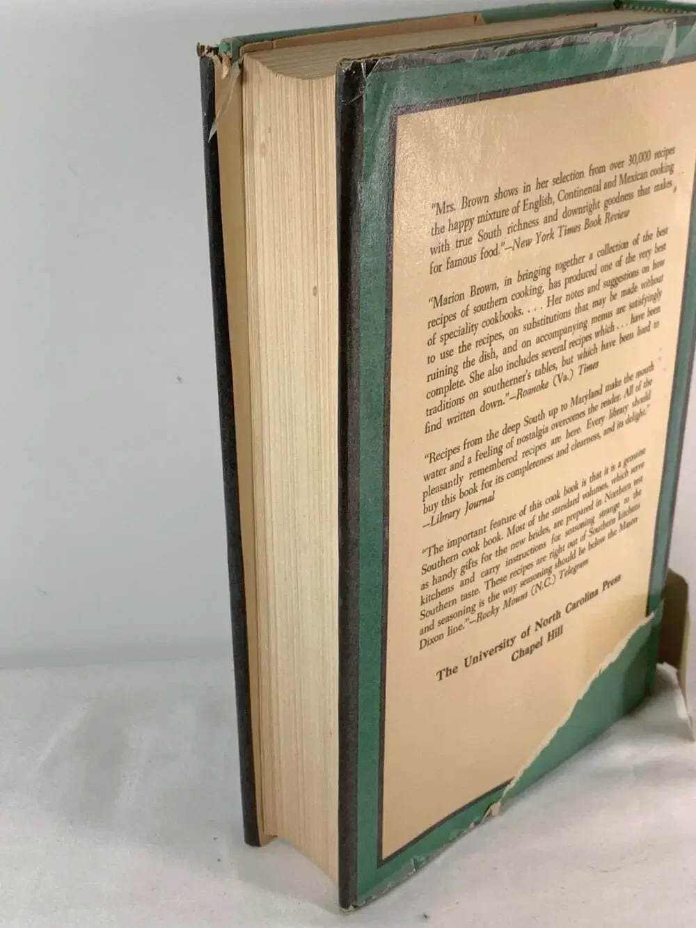 Marion Brown’s Southern Cook Book 1968 UNC Press